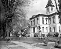 1949 Yamhill County Courthouse flag pole blown down.jpeg