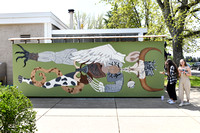 Linfield mural painting