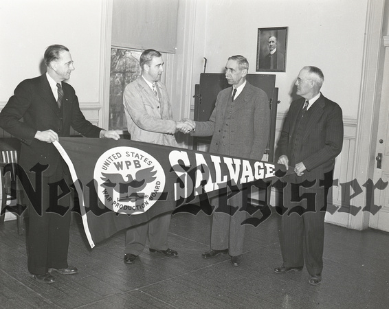 1943-03-11 Louis Courtemanche Jr. presents Salvage penant