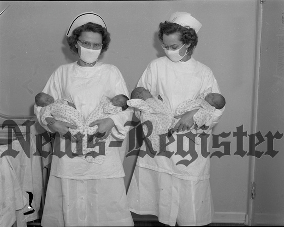 1949-4-21 General hospital, two sets of twins.jpeg