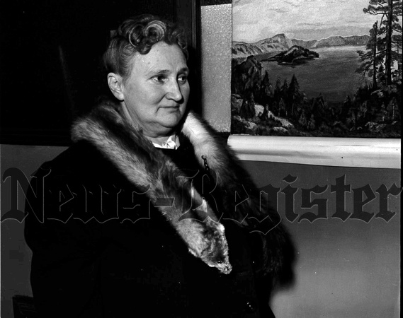 1950-1-26 Kau, Mrs. Shirley portrait in thread of Crater Lake.jpeg