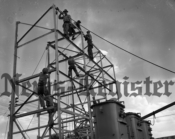 1940-8 Water & Light; Bonneville Substation work begins-3