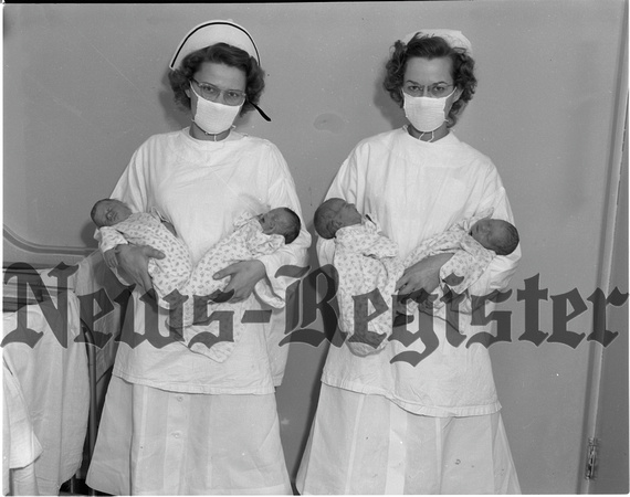 1949-4-21 General hospital, two sets of twins 1.jpeg