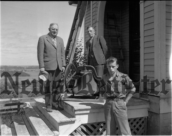 1946-7 A.A. Anderson gives school bell to Bro.-in-law for African mission use 1.jpeg