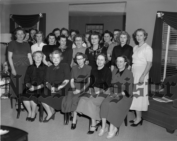 1951-11 Girl Scout leaders presented pins..jpeg