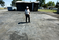 Fenton Galer's burned garage; TB