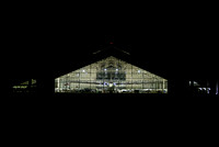Spruce Goose Museum at night -TB