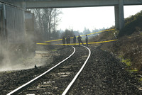 Body found on railroad tracks near Booth Bend Rd