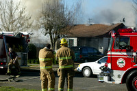 house fire @1323 NE Logan -TB
