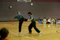 Karate demo at Columbus Sch -TB