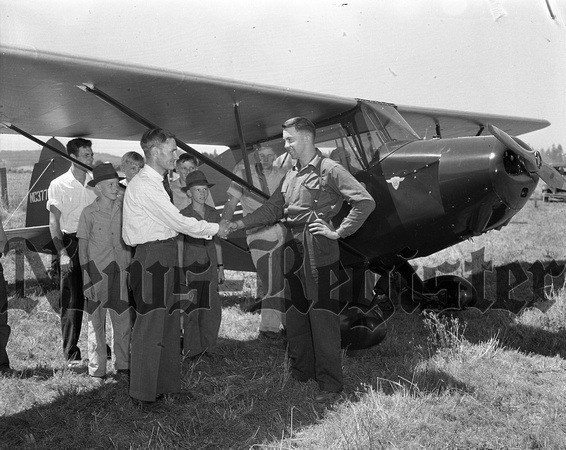 1941-7-24  Porterfield Plane at Mac AirportVictor Lebold-2