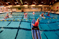 Swimming pool yoga