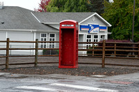 Red phone booth in Carlton