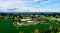 Drone south end of Linfield campus