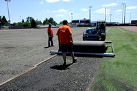 Linfield Turf removal