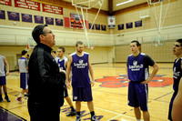 Linfield mens basketball practice